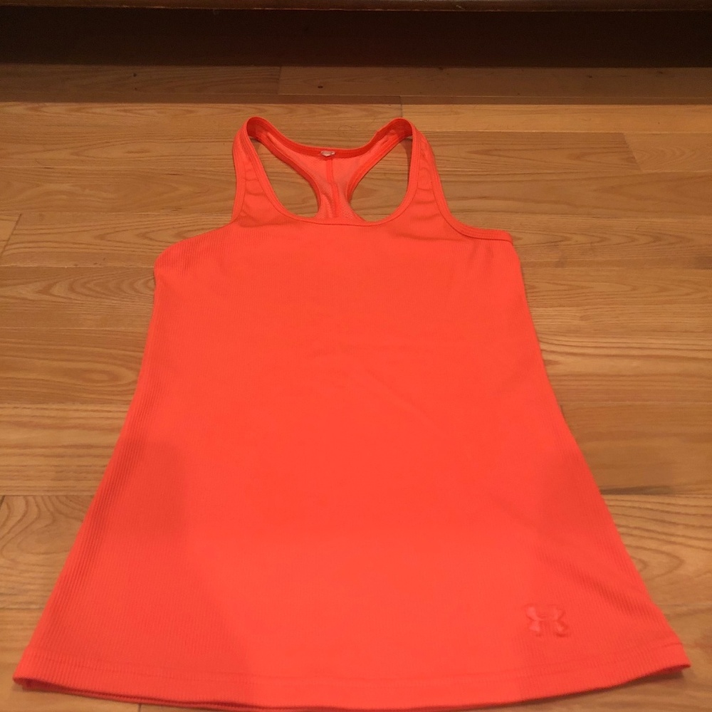 Under Armour Neon Pink/Coral Racerbank Tank